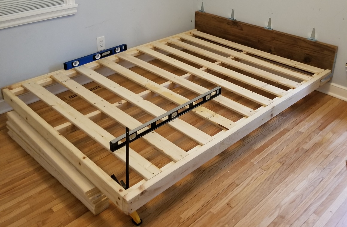 frame attached to hinges